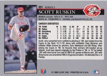 Scott Ruskin  baseball card collectible - Main Image 2