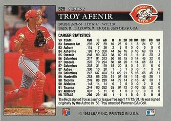Troy Afenir  baseball card collectible - Main Image 2