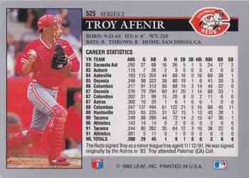 Troy Afenir  baseball card collectible - Main Image 2