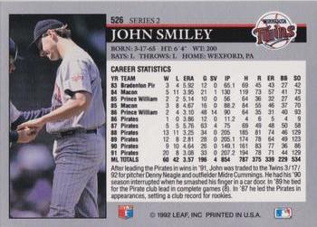 John Smiley  baseball card collectible - Main Image 2