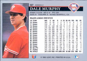 Dale Murphy  baseball card collectible - Main Image 2