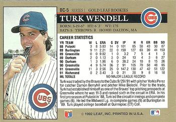 Turk Wendell  baseball card collectible - Main Image 2