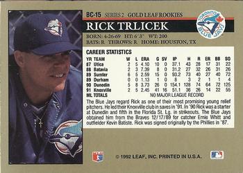 Rick Trlicek  baseball card collectible - Main Image 2