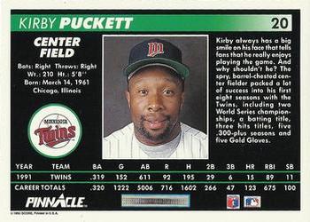 Kirby Puckett  baseball card collectible - Main Image 2