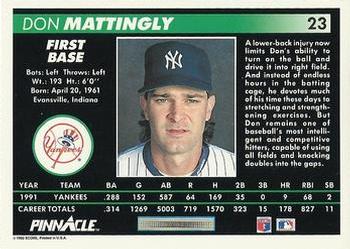 Don Mattingly  baseball card collectible - Main Image 2
