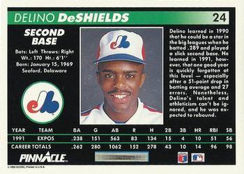 Delino DeShields  baseball card collectible - Main Image 2