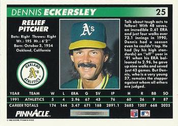 Dennis Eckersley  baseball card collectible - Main Image 2