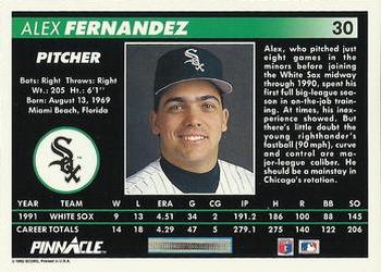 Alex Fernandez  baseball card collectible - Main Image 2