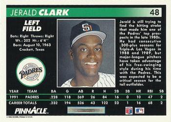 Jerald Clark  baseball card collectible - Main Image 2