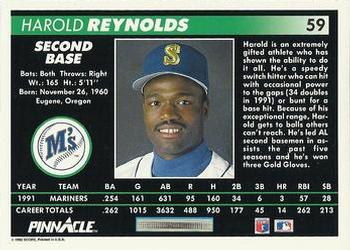Harold Reynolds  baseball card collectible - Main Image 2
