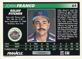John Franco  baseball card collectible - Main Image 2