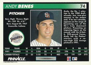Andy Benes  baseball card collectible - Main Image 2