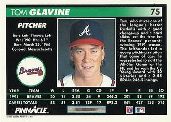 Tom Glavine  baseball card collectible - Main Image 2