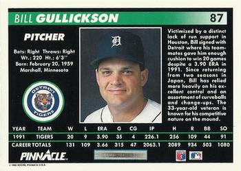 Bill Gullickson  baseball card collectible - Main Image 2