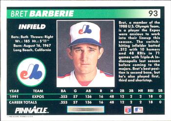 Bret Barberie  baseball card collectible - Main Image 2