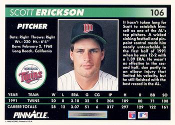 Scott Erickson  baseball card collectible - Main Image 2
