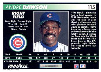 Andre Dawson  baseball card collectible - Main Image 2