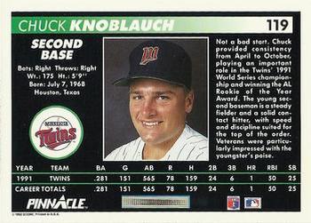 Chuck Knoblauch  baseball card collectible - Main Image 2