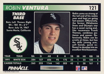 Robin Ventura  baseball card collectible - Main Image 2