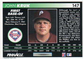 John Kruk  baseball card collectible - Main Image 2