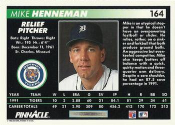 Mike Henneman  baseball card collectible - Main Image 2
