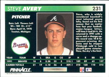 Steve Avery  baseball card collectible - Main Image 2