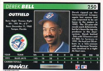 Derek Bell  baseball card collectible - Main Image 2