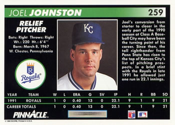 Joel Johnston  baseball card collectible - Main Image 2