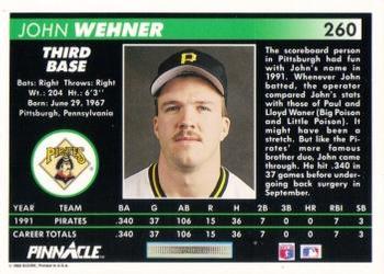 John Wehner  baseball card collectible - Main Image 2