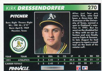Kirk Dressendorfer  baseball card collectible - Main Image 2