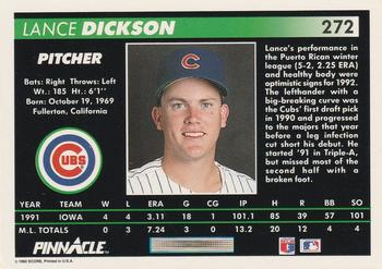 Lance Dickson  baseball card collectible - Main Image 2