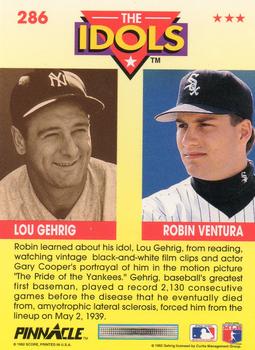 Robin Ventura / Lou Gehrig  baseball card collectible - Main Image 2