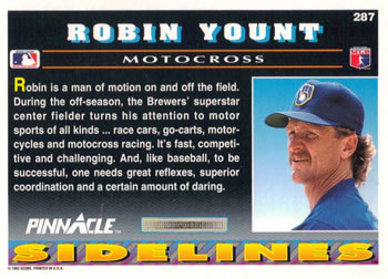 Robin Yount  baseball card collectible - Main Image 2