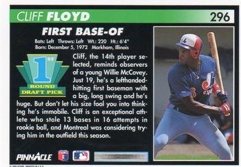Cliff Floyd  baseball card collectible - Main Image 2