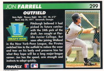 Jon Farrell  baseball card collectible - Main Image 2