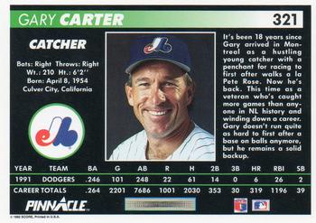 Gary Carter  baseball card collectible - Main Image 2