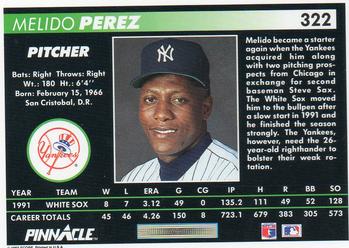 Melido Perez  baseball card collectible - Main Image 2