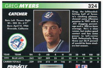 Greg Myers  baseball card collectible - Main Image 2