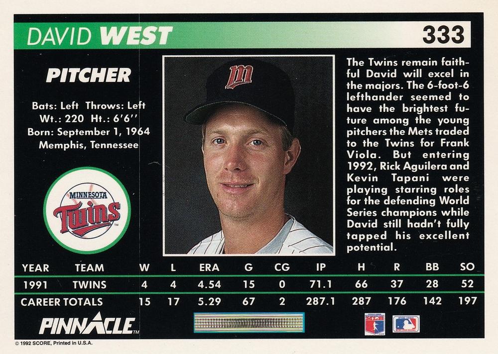 David West  baseball card collectible - Main Image 2