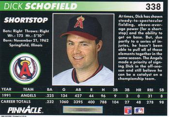 Dick Schofield  baseball card collectible - Main Image 2