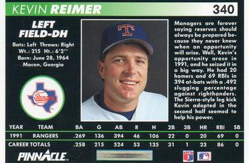 Kevin Reimer  baseball card collectible - Main Image 2