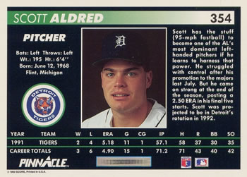 Scott Aldred  baseball card collectible - Main Image 2