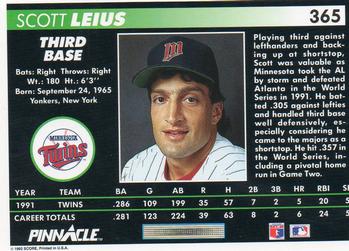Scott Leius  baseball card collectible - Main Image 2