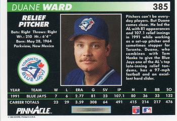 Duane Ward  baseball card collectible - Main Image 2
