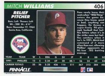 Mitch Williams  baseball card collectible - Main Image 2