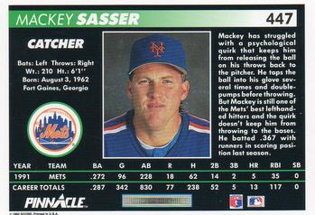 Mackey Sasser  baseball card collectible - Main Image 2
