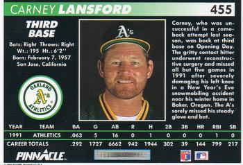 Carney Lansford  baseball card collectible - Main Image 2