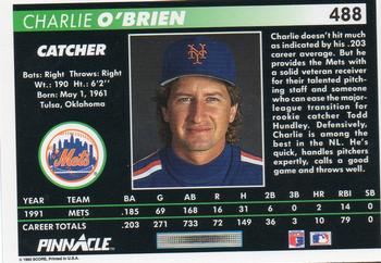 Charlie O’Brien  baseball card collectible - Main Image 2