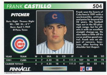 Frank Castillo  baseball card collectible - Main Image 2