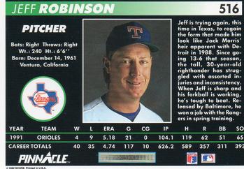 Jeff Robinson  baseball card collectible - Main Image 2